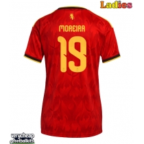 Belgium Diego Moreira #19 Replica Home Shirt Ladies World Cup 2026 Short Sleeve